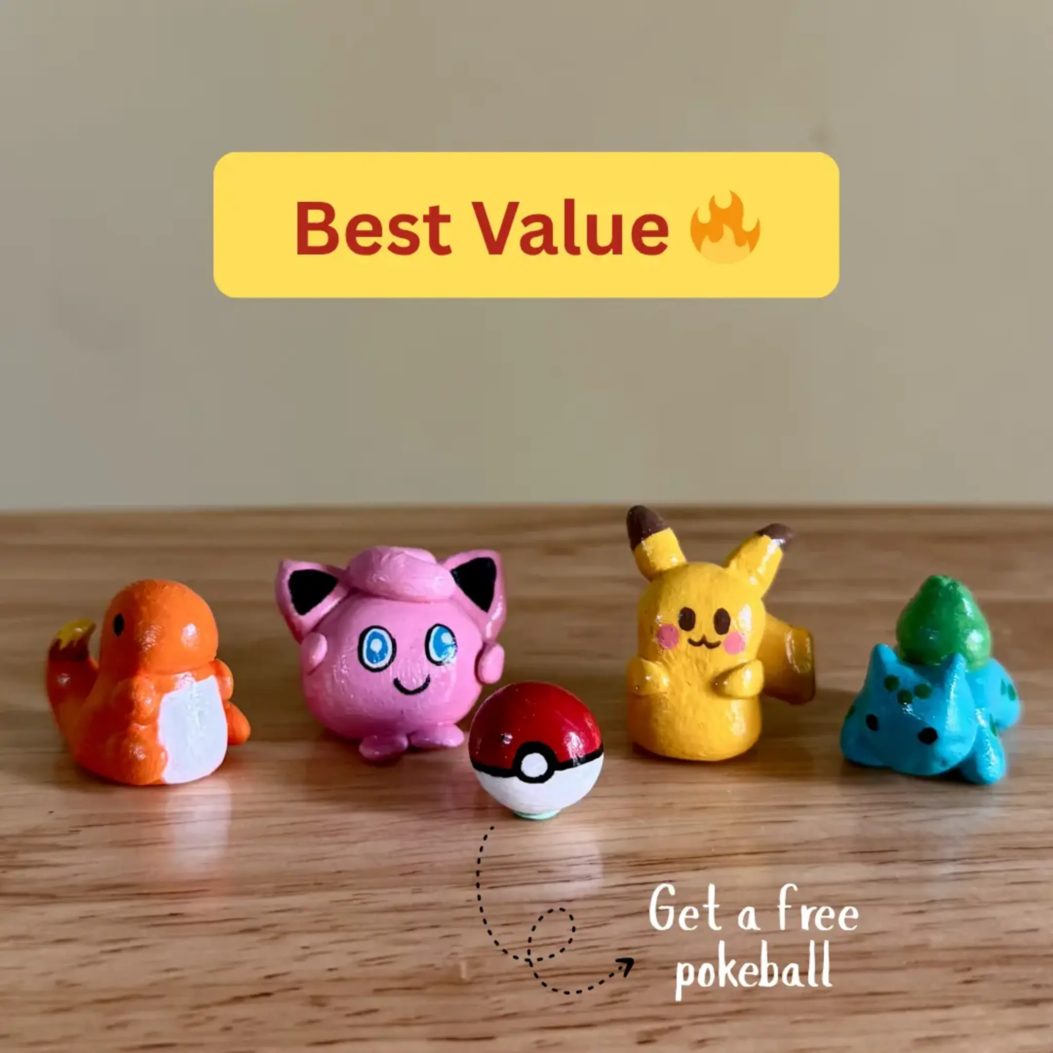 Set of 4 Pokemons