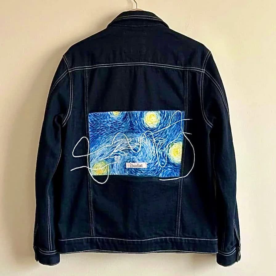 Ibadat Van Gogh Starry Nights Denim Jacket