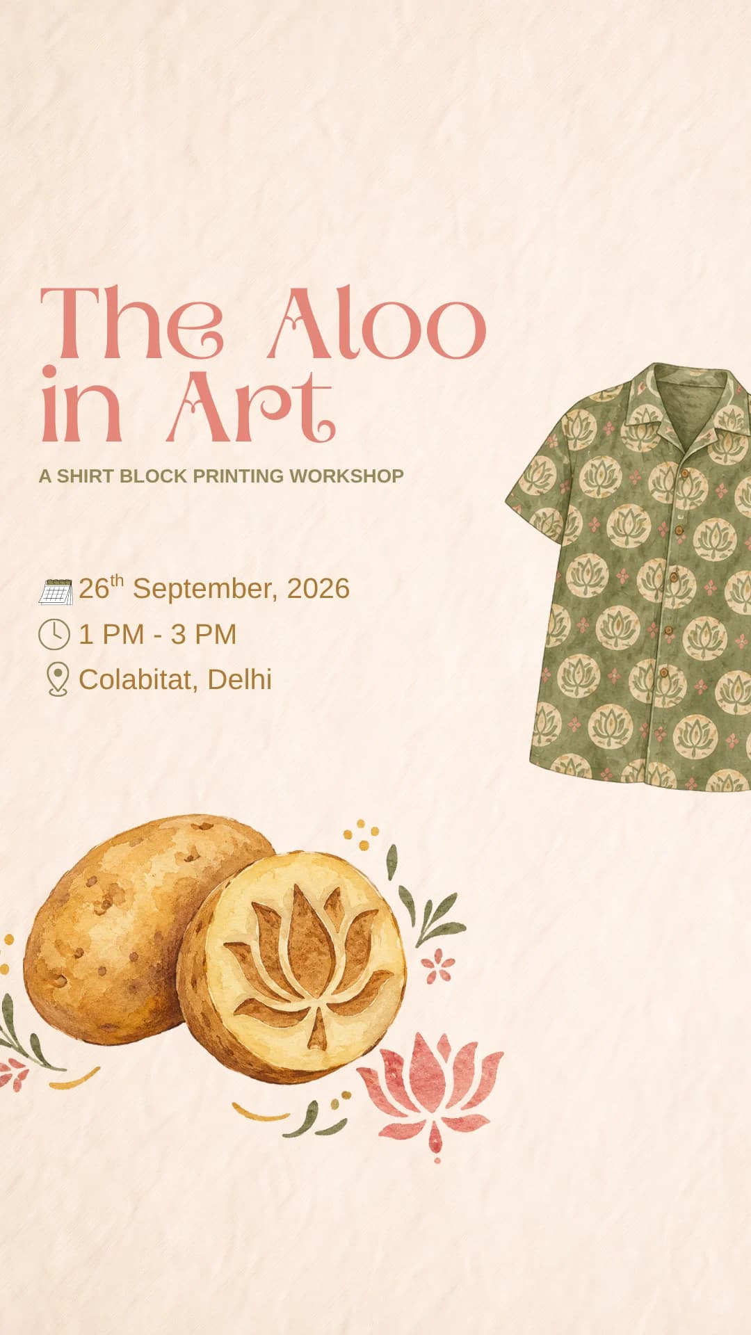 The Aloo in Art: A shirt painting workshop